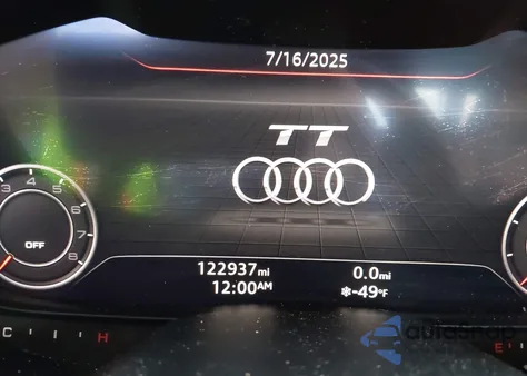 2016 Audi Tt 2.0T z USA, uszkodzony, nr VIN TRUT5CFV1G1021663